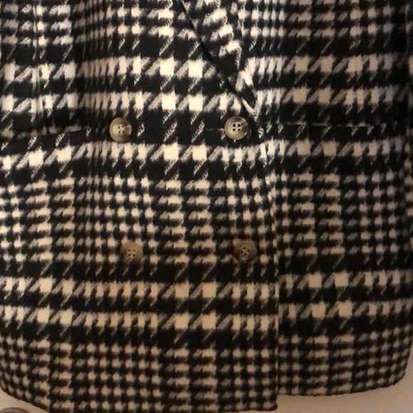 Ann Taylor cocoon plaid coat - Picture 3 of 5